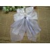 Beautiful Girls Long Ribbons Lace Hair Clip (White/ Cream)